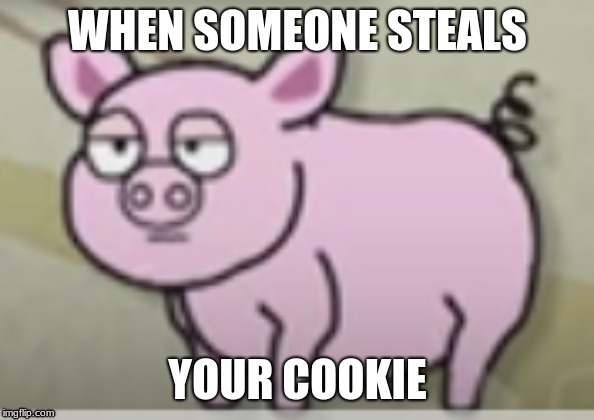 WHEN SOMEONE STEALS; YOUR COOKIE | image tagged in cookie | made w/ Imgflip meme maker