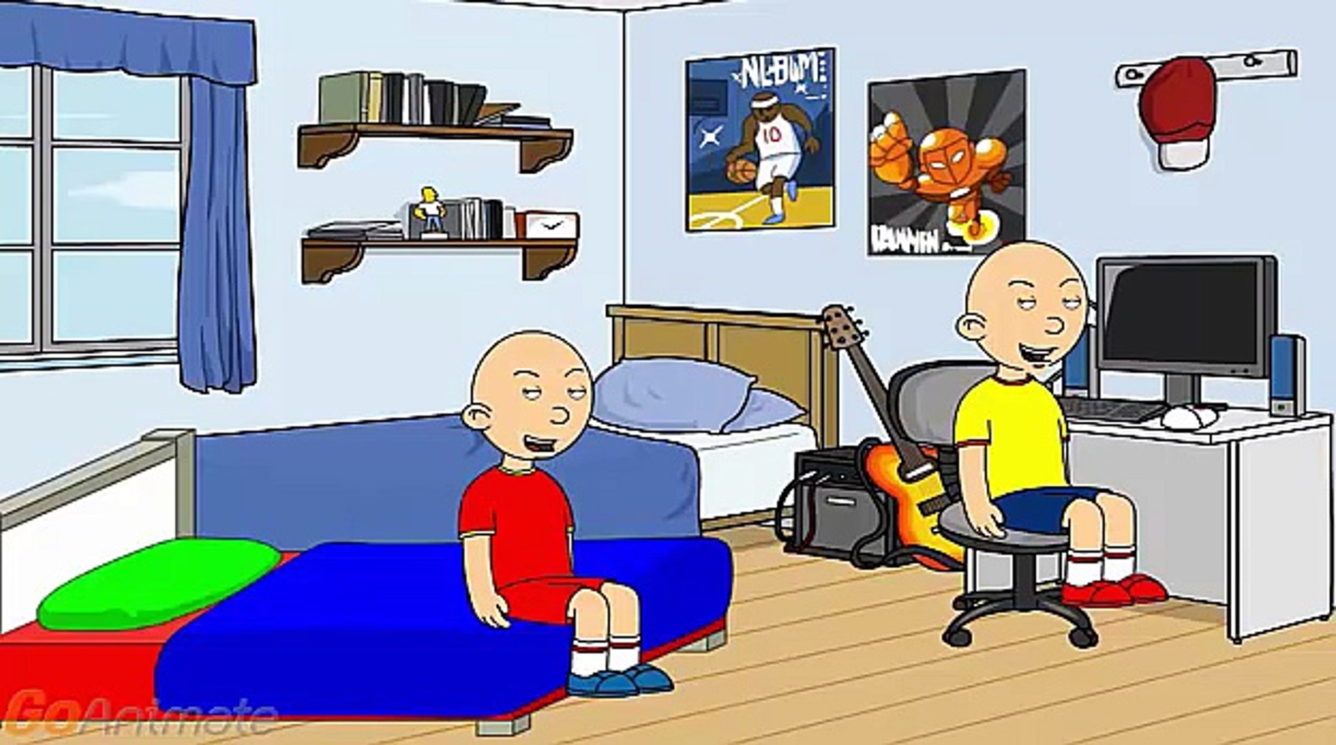 Caillou and Daillou Blank Meme Template