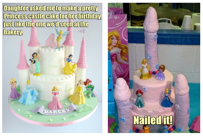 High Quality Pretty Princess Castle Cake creation Blank Meme Template