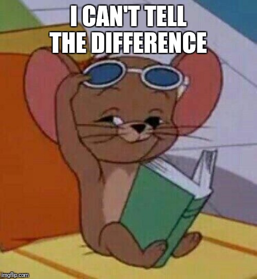I CAN'T TELL THE DIFFERENCE | made w/ Imgflip meme maker