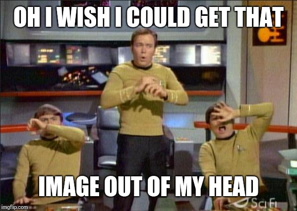 Star Trek Gasp | OH I WISH I COULD GET THAT; IMAGE OUT OF MY HEAD | image tagged in star trek gasp | made w/ Imgflip meme maker