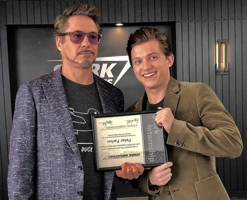 High Quality Peter and Stark Blank Meme Template