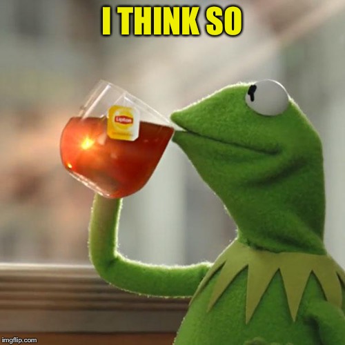But That's None Of My Business Meme | I THINK SO | image tagged in memes,but thats none of my business,kermit the frog | made w/ Imgflip meme maker