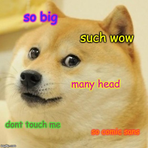 Big Head Doge Blank Meme Template