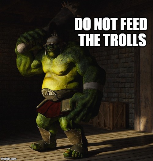 DO NOT FEED THE TROLLS | image tagged in trolling | made w/ Imgflip meme maker