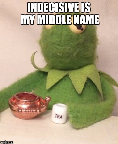 INDECISIVE IS MY MIDDLE NAME | made w/ Imgflip meme maker