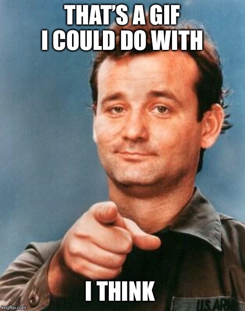 Bill Murray You're Awesome | THAT’S A GIF I COULD DO WITH I THINK | image tagged in bill murray you're awesome | made w/ Imgflip meme maker
