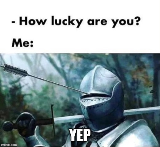 knight boy | YEP | image tagged in bad luck,knight,memes,funny,video games,stop reading the tags | made w/ Imgflip meme maker
