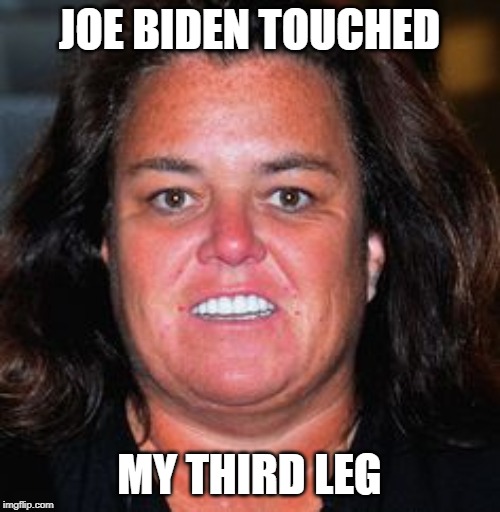 Rosie Pig | JOE BIDEN TOUCHED MY THIRD LEG | image tagged in rosie pig | made w/ Imgflip meme maker