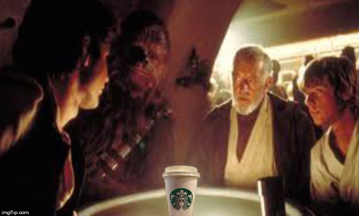 millennium latte | image tagged in funny,star wars,game of thrones,movies | made w/ Imgflip meme maker