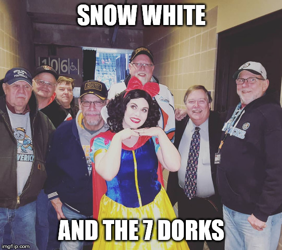SNOW WHITE; AND THE 7 DORKS | image tagged in funny | made w/ Imgflip meme maker