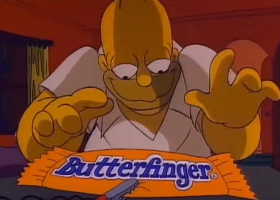 Butterfinger Homer Blank Meme Template