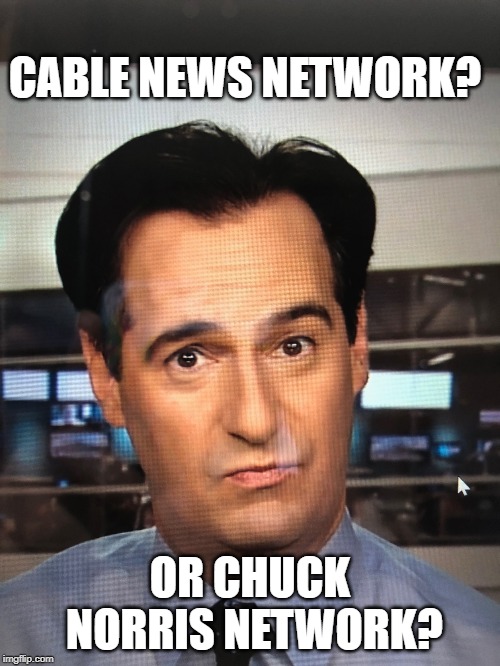 CAC Carl Azuz Confusion | CABLE NEWS NETWORK? OR CHUCK NORRIS NETWORK? | image tagged in cnn,confusion,funny memes | made w/ Imgflip meme maker