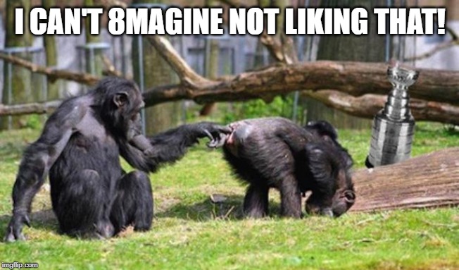 Monkeys | I CAN'T 8MAGINE NOT LIKING THAT! | image tagged in monkeys | made w/ Imgflip meme maker