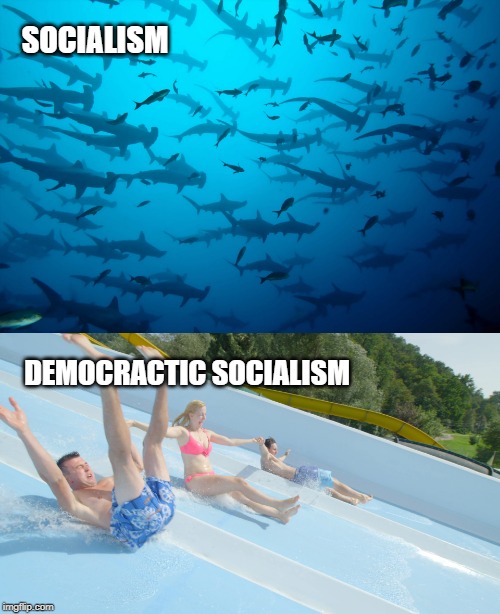 Socialism vs. Democractic Socialism | SOCIALISM; DEMOCRACTIC SOCIALISM | image tagged in socialism,democratic socialism | made w/ Imgflip meme maker