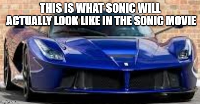 THIS IS WHAT SONIC WILL ACTUALLY LOOK LIKE IN THE SONIC MOVIE | image tagged in sonic the hedgehog | made w/ Imgflip meme maker