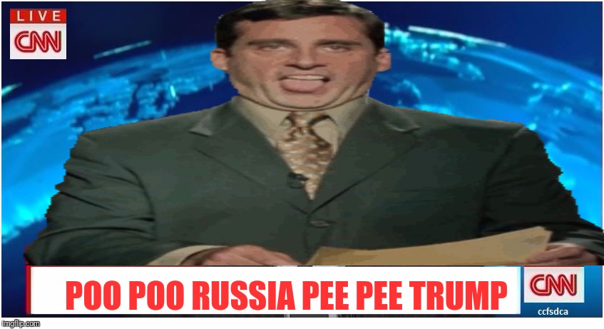 CNN CULT NEWS NETWORK | POO POO RUSSIA PEE PEE TRUMP | image tagged in cnn fake news,cnn breaking news template,cnn breaking news,cnn sucks | made w/ Imgflip meme maker