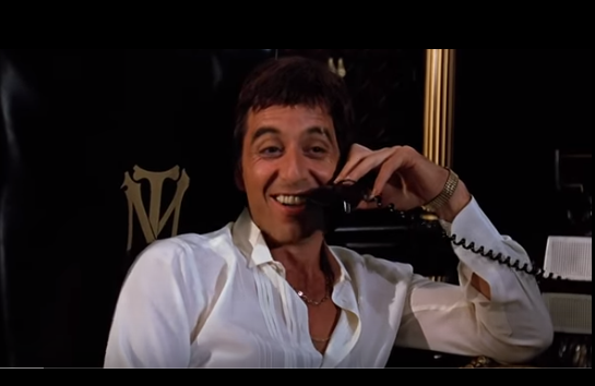 High Quality Scarface calling Blank Meme Template