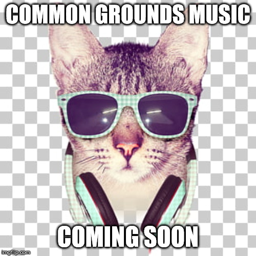 cool cat listens to Common Grounds Music because its what the cool cats will be listening too | COMMON GROUNDS MUSIC; COMING SOON | image tagged in cats,funny cats,funny cat memes,rap,hip hop,music | made w/ Imgflip meme maker