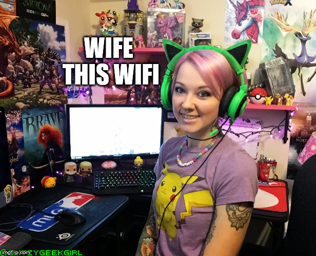 wife or wifi? | WIFE THIS WIFI | image tagged in video games,pc gaming,online gaming,xbox vs ps4,espn | made w/ Imgflip meme maker