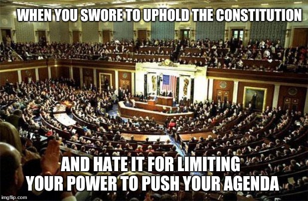Awkward moments at the office | WHEN YOU SWORE TO UPHOLD THE CONSTITUTION; AND HATE IT FOR LIMITING YOUR POWER TO PUSH YOUR AGENDA | image tagged in congress,awkward,congress sucks,vote against incumbents,liberal agenda,greed | made w/ Imgflip meme maker