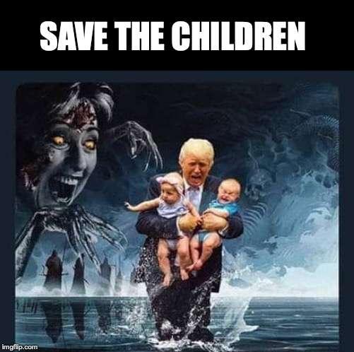 Donald To The Rescue | SAVE THE CHILDREN | image tagged in donald trump,abortion,hillary clinton,rescue,parody | made w/ Imgflip meme maker