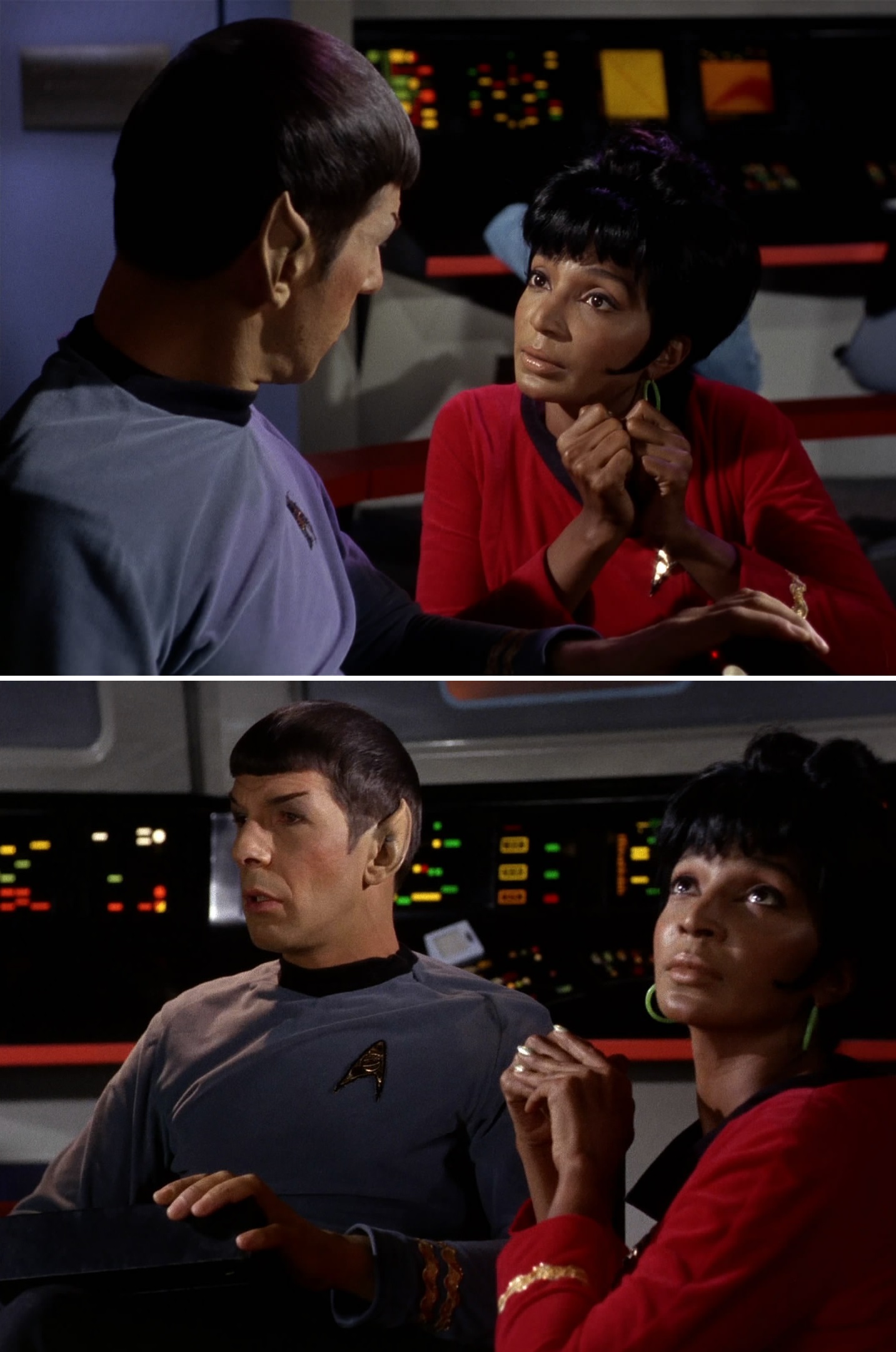 Spock vs Uhura Blank Meme Template