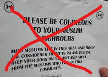 Muslim Anti-Dog Policy Blank Meme Template