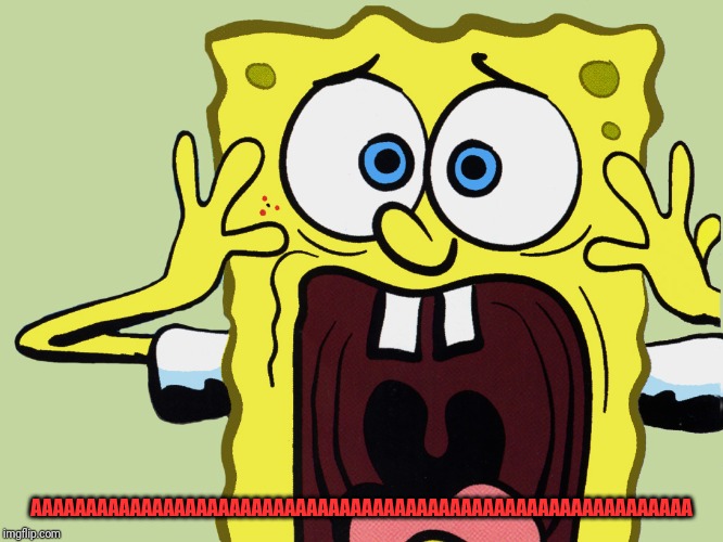 Spongebob scaredpants | AAAAAAAAAAAAAAAAAAAAAAAAAAAAAAAAAAAAAAAAAAAAAAAAAAAAAAAAAAAA | image tagged in spongebob scaredpants | made w/ Imgflip meme maker