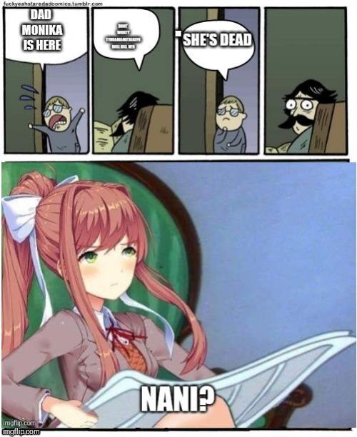 Sorry blaze had to use your image | . | image tagged in monika | made w/ Imgflip meme maker