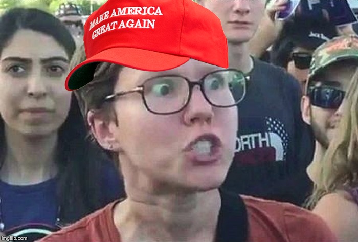 Triggered conservative Blank Meme Template