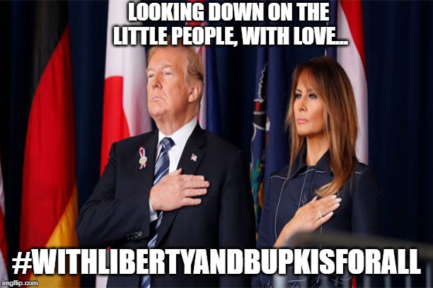 A Solemn America, for Christs, Sake... supposedly...? | LOOKING DOWN ON THE LITTLE PEOPLE, WITH LOVE... #WITHLIBERTYANDBUPKISFORALL | image tagged in our pledge to the little people,the workers of america,america's lifeblood,we pay less taxes than anyone,peeing on the little gu | made w/ Imgflip meme maker