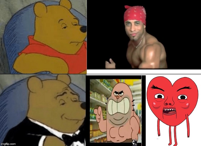 Tuxedo Winnie The Pooh | image tagged in memes,tuxedo winnie the pooh,the amazing world of gumball,gumball,adventure time | made w/ Imgflip meme maker