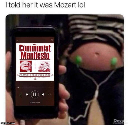 image tagged in mozart,karl marx,pregnancy | made w/ Imgflip meme maker