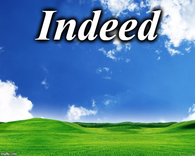 Indeed | made w/ Imgflip meme maker