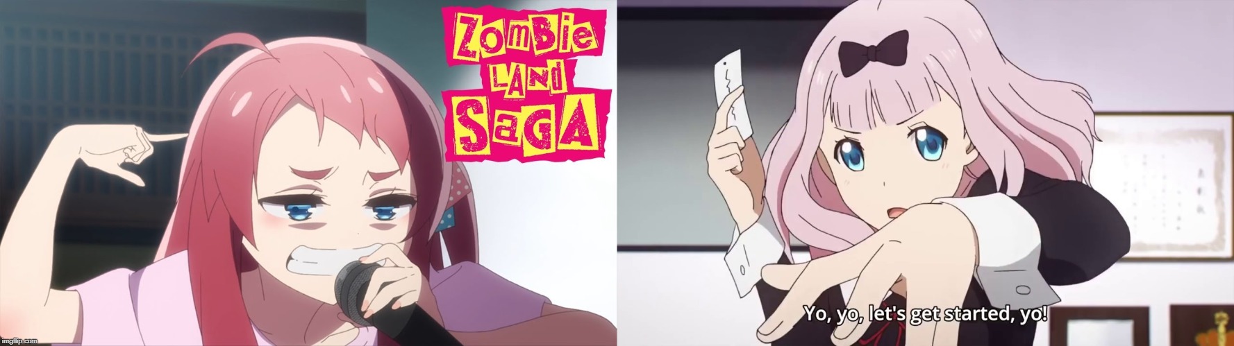 Anime Rap BattleSakura Minamoto vs Chika Fujiwara | image tagged in anime,animeme,anime meme | made w/ Imgflip meme maker