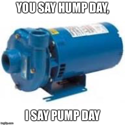 YOU SAY HUMP DAY, I SAY PUMP DAY | made w/ Imgflip meme maker