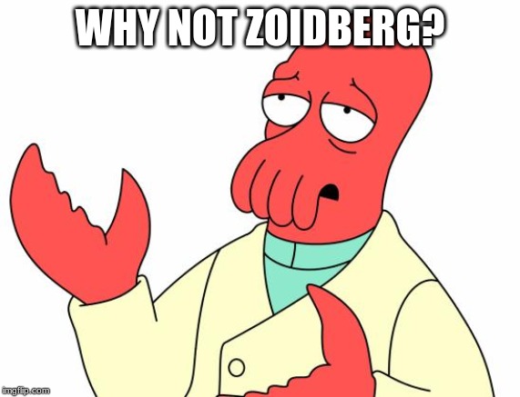 Futurama Zoidberg Meme | WHY NOT ZOIDBERG? | image tagged in memes,futurama zoidberg | made w/ Imgflip meme maker