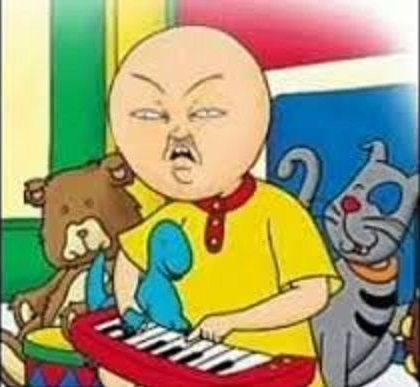 Shocked Caillou Blank Template Imgflip