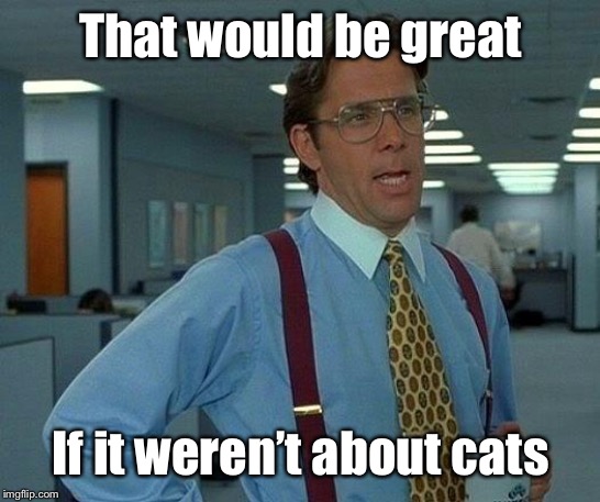 That Would Be Great Meme | That would be great If it weren’t about cats | image tagged in memes,that would be great | made w/ Imgflip meme maker