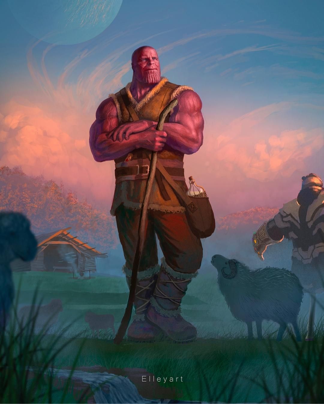 High Quality Thanos farm Blank Meme Template