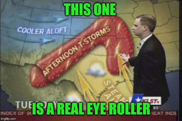 Forecast | THIS ONE IS A REAL EYE ROLLER | image tagged in forecast | made w/ Imgflip meme maker
