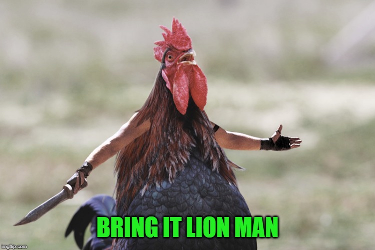 BRING IT LION MAN | made w/ Imgflip meme maker