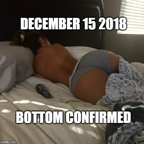 DECEMBER 15 2018; BOTTOM CONFIRMED | made w/ Imgflip meme maker
