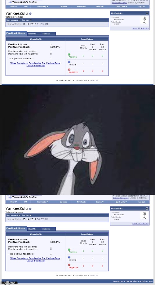 image tagged in bugs bunny huh | made w/ Imgflip meme maker