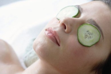 Cucumber eye treatment Blank Meme Template
