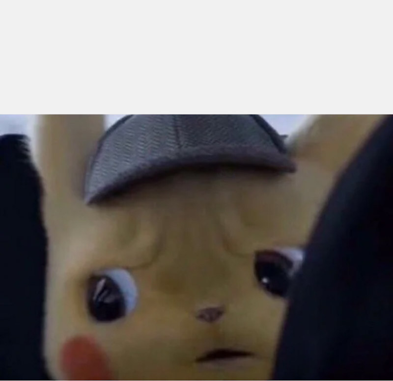 Detective Pikachu Blank Meme Template