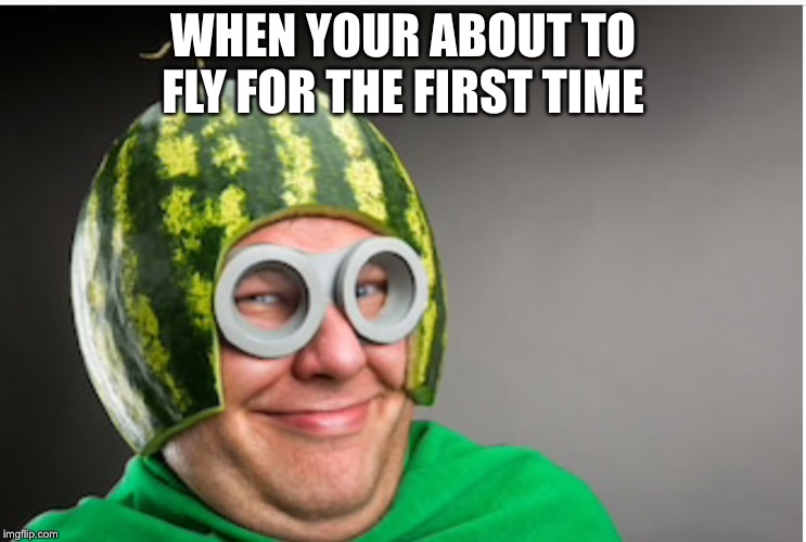 WHEN YOUR ABOUT TO FLY FOR THE FIRST TIME | made w/ Imgflip meme maker