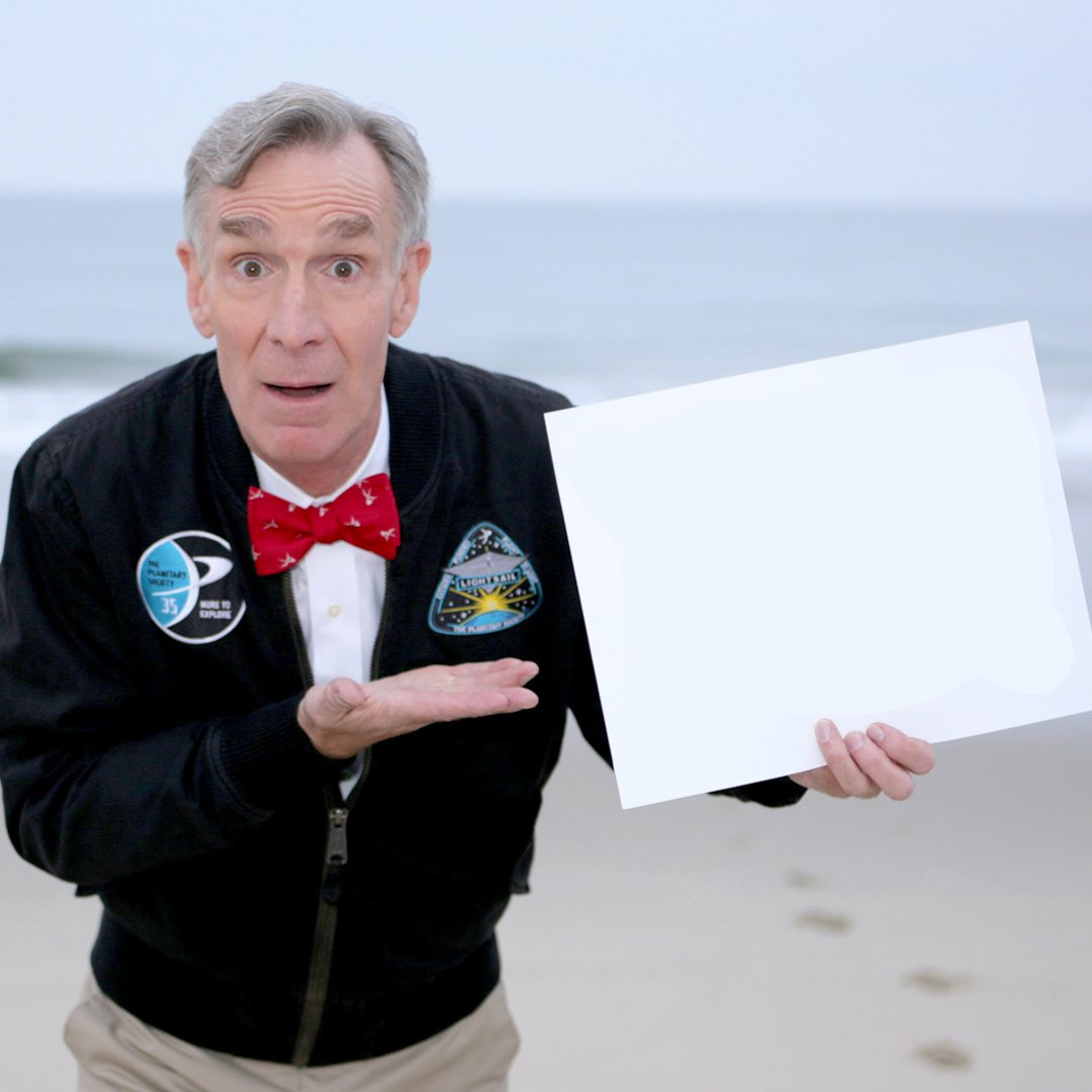 Bill Nye Blank Sign Blank Meme Template