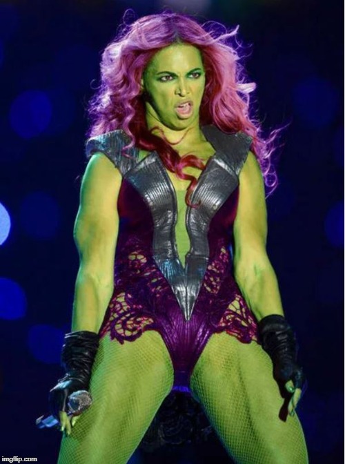 Hulk Beyoncé | image tagged in hulk beyonc | made w/ Imgflip meme maker